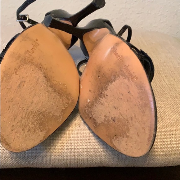 Black sexy Charles David heels - Picture 3 of 3